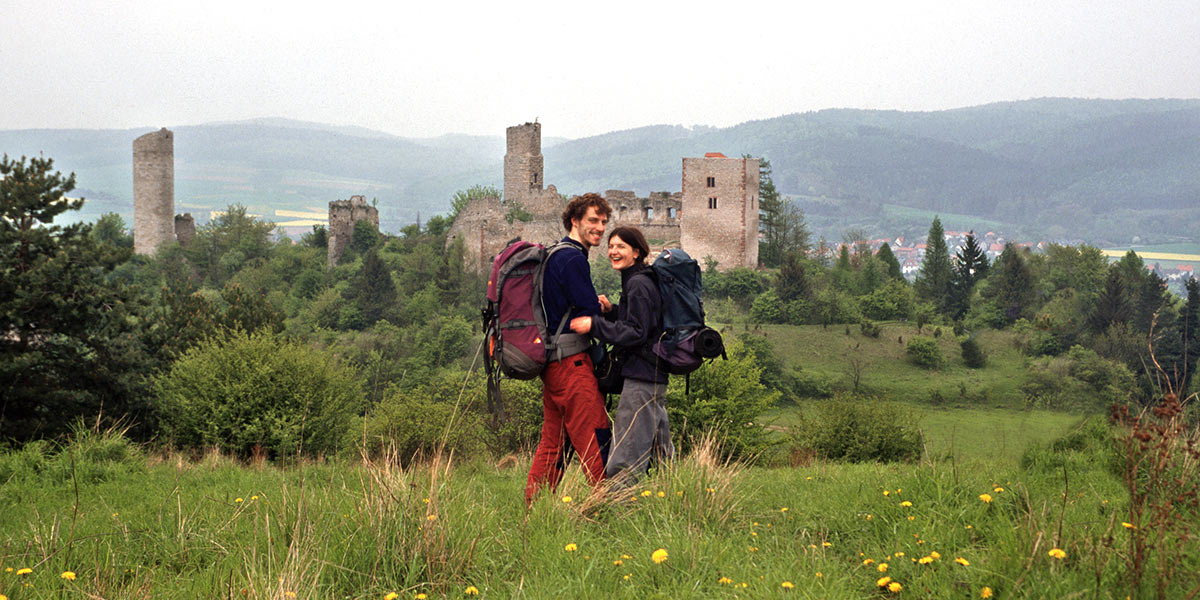 An der Ruine Brandenburg (Foto: Manuela Hahnebach)