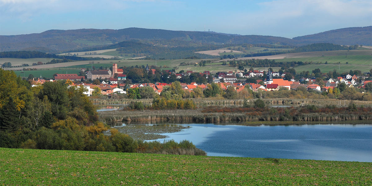 Seeblick nach Breitungen (Foto: Manuela Hahnebach)